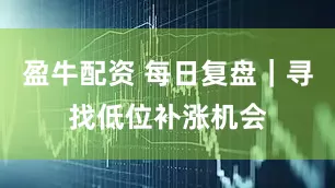 盈牛配资 每日复盘｜寻找低位补涨机会